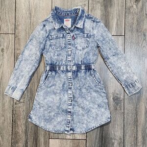 Levi's Little Girl's Acid Wash Jean Dress Size XS (3-4yrs)